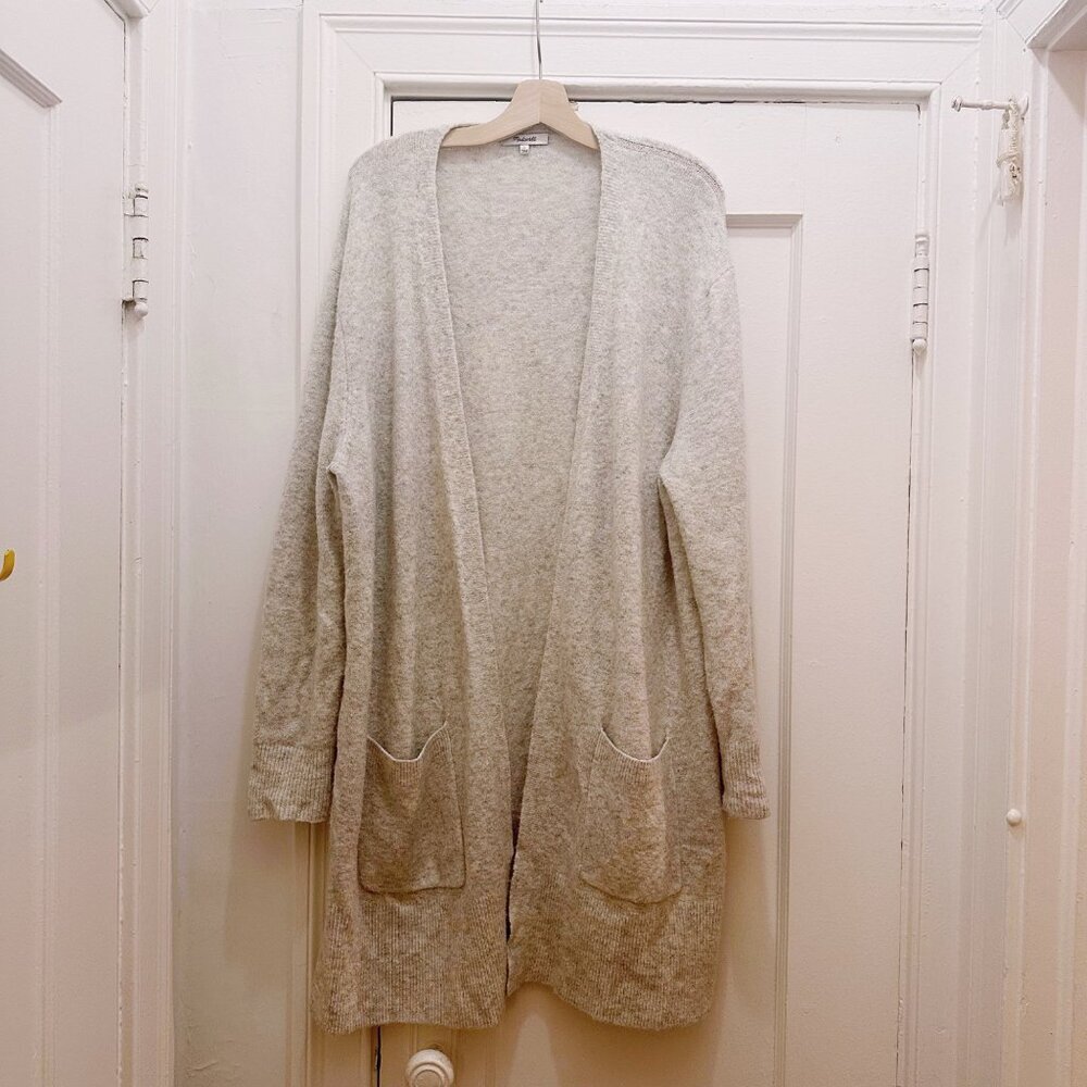 Madewell Soft Cream Cardigan Sweater - Picture 3 of 8
